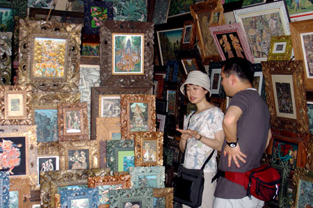 kleiner Bilderladen in Ubud