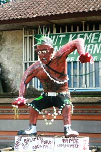 Bali Ogoh Ogoh Figur zum Nyepi Fest