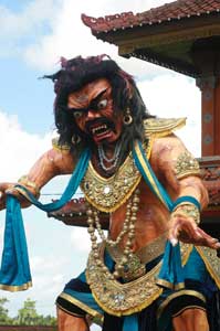 Bali Ogoh Ogoh Figur zum Nyepi Fest