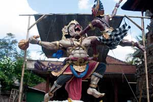 Bali Ogoh Ogoh Figur zum Nyepi Fest