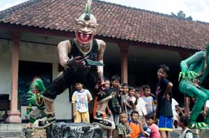 Bali Ogoh Ogoh Figur zum Nyepi Fest