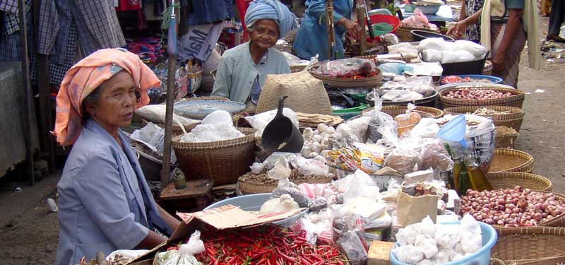 Traditioneller Bali Markt