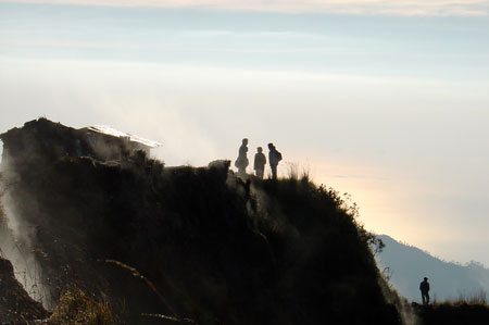 Morgendlicher Aufstieg auf den Batur Vulkan