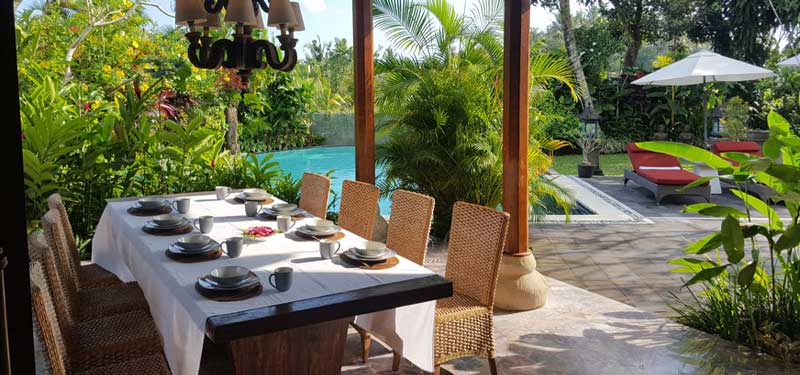 Villa Hibiskus Speiseterrasse
