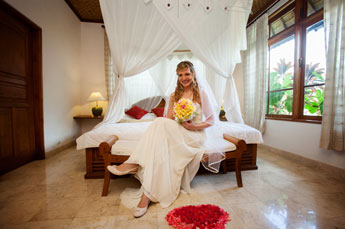 Hochzeit in der Villa Kompiang Bali - Fotografieren in der Villa