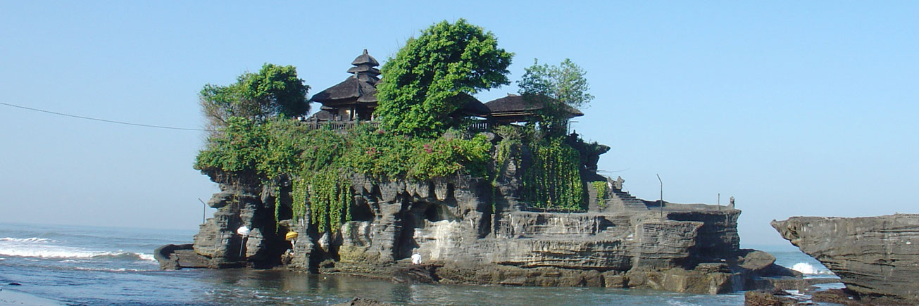 Tanah Lot Meerestempel am Morgen